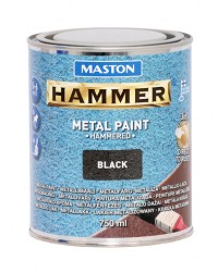 Paint Hammer Hammered Black 750ml