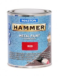 Paint Hammer Hammered Red 750ml