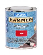 Hammer Hammarlack metallfärg röd 750ml