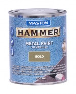 Hammer Hammarlack metallfärg guld 750ml