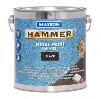 Paint Hammer Hammered Black 2,5l