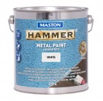 Hammer Hammarlack metallfärg vit 2,5l