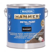 Paint Hammer Smooth Matt Black 2,5l